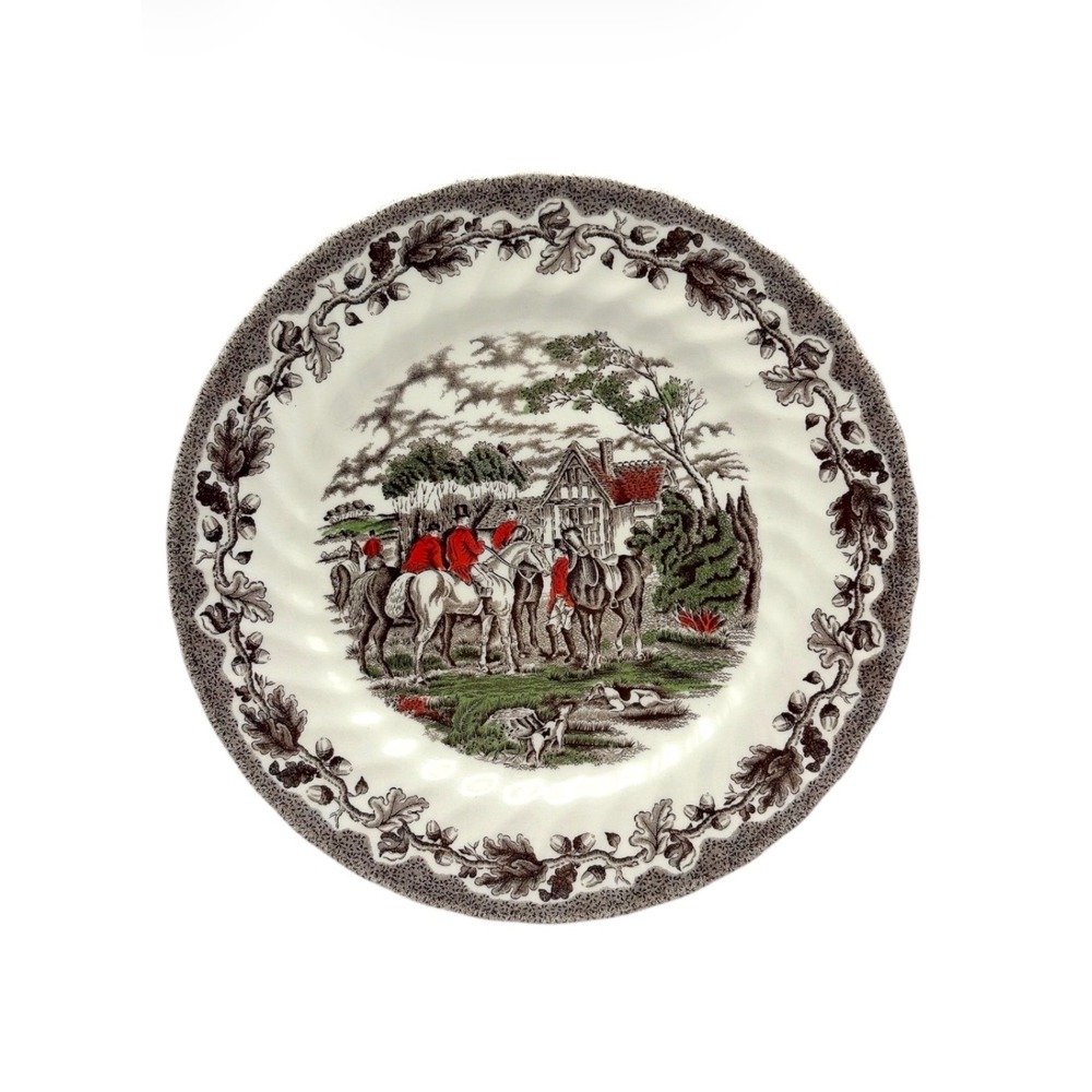 Churchill Country Life The Meet 10" Dinner Plate Heritage Mint Made in England
